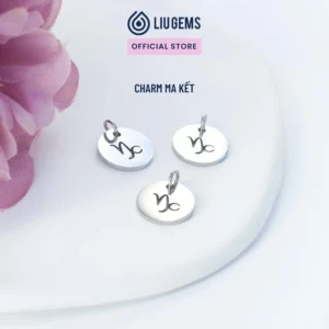 Charm Treo 12 Cung Hoàng Đạo Liugems Thép Không Gỉ Tinh Tế, Dễ Thương CH06